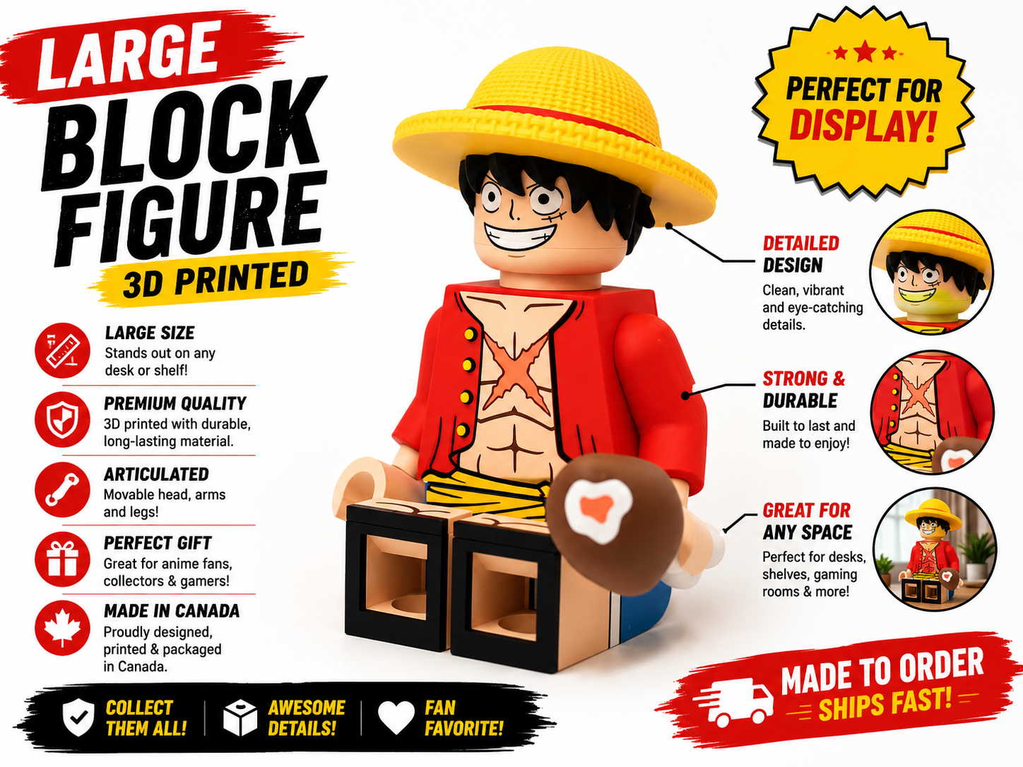 Monkey Building Block Figure