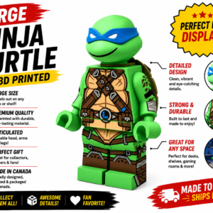 Large turtle Building Block Figure